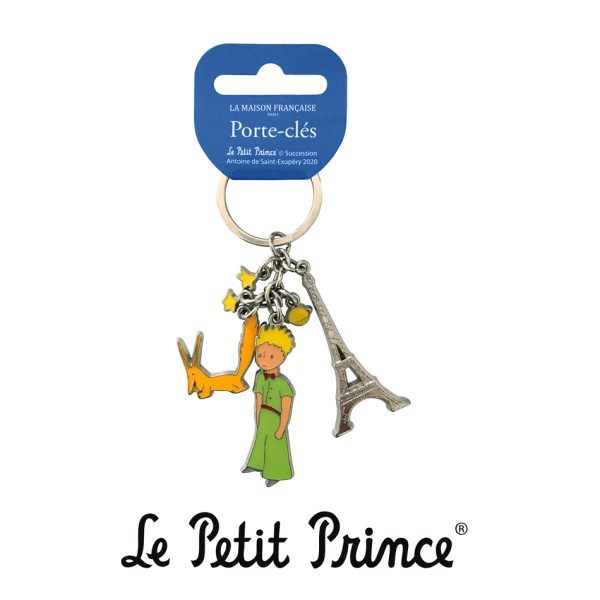 Малкият принц - Ключодържател с Малкия принц, лисицата и Айфеловата кула 1
